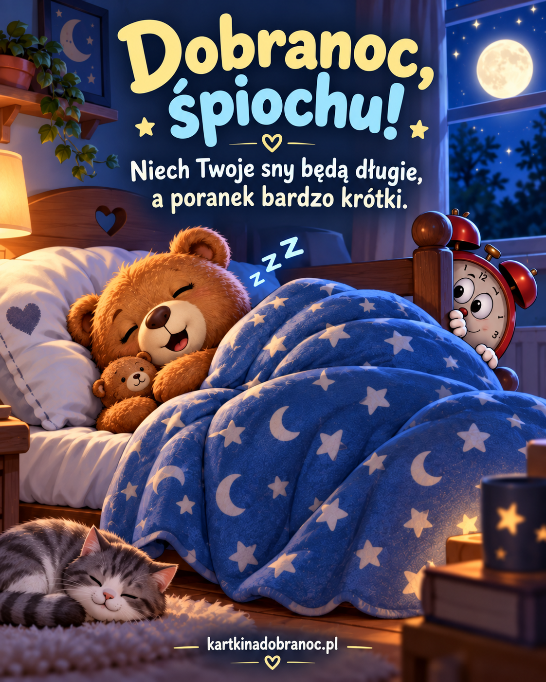 Wesoła kartka nocna
