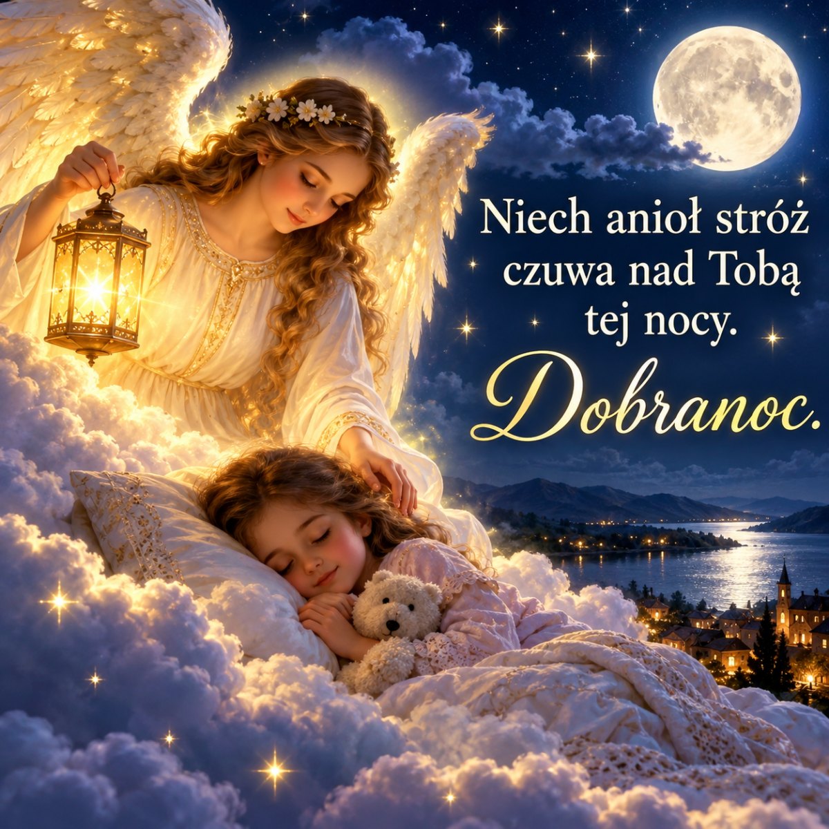 Anielski obraz nocny
