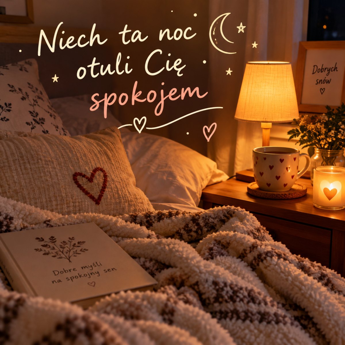 Ciepła wiadomość na spokojny wieczór
