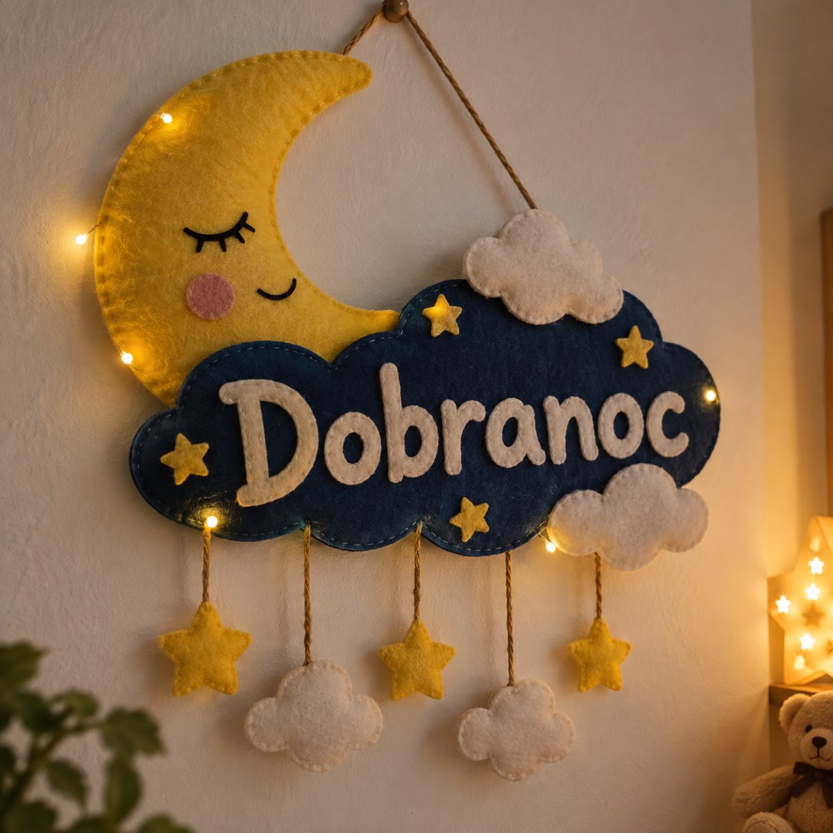 Dekoracja księżyc dobranoc
