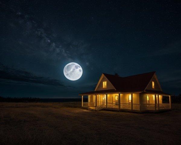 Księżyc nad spokojnym domem