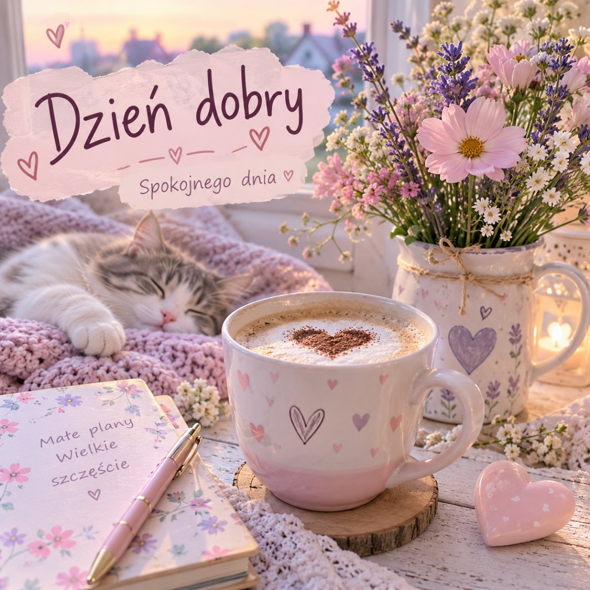 Pastelowa dekoracja na dobry dzień