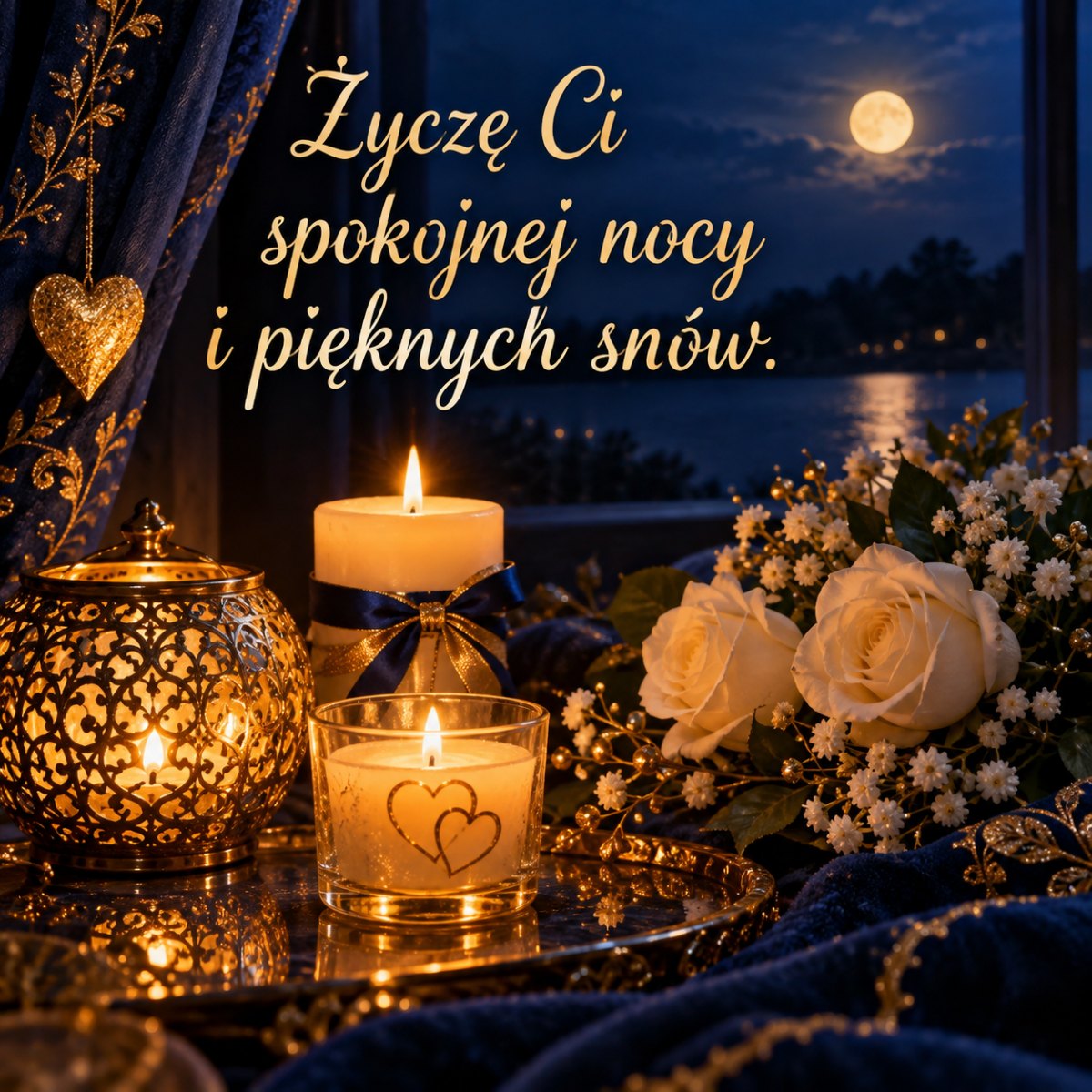 Elegancki wieczorny obraz
