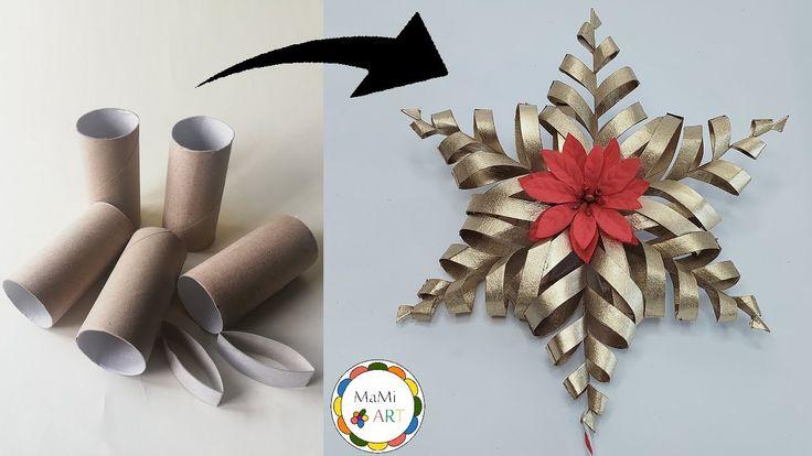 Gwiazdki z rolek papieru toaletowego – 8 pomysłów DIY