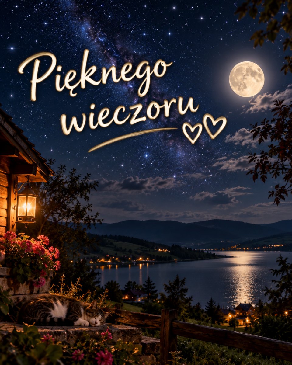 Gwiaździste niebo z pozdrowieniem