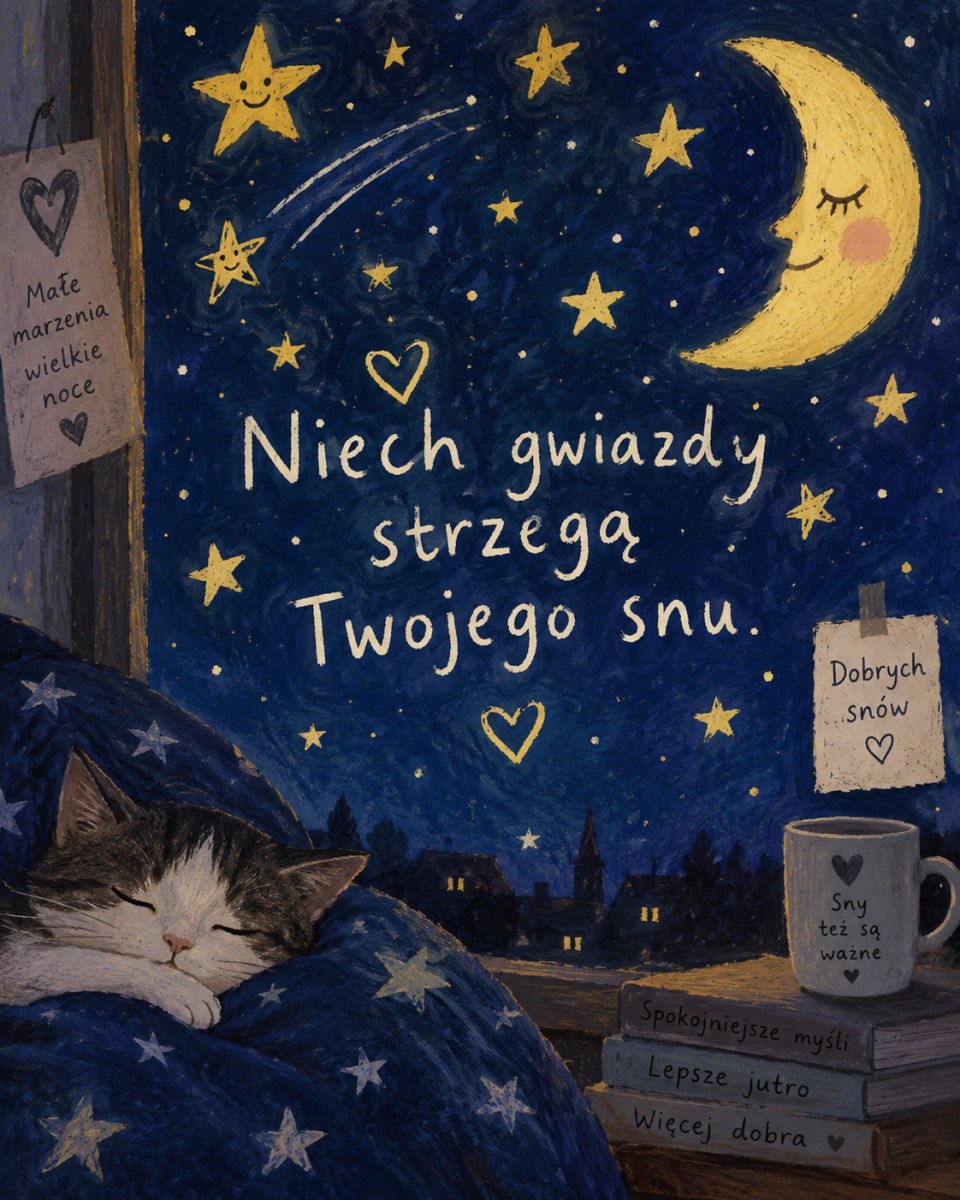 Gwiezdna kartka z życzeniem snu