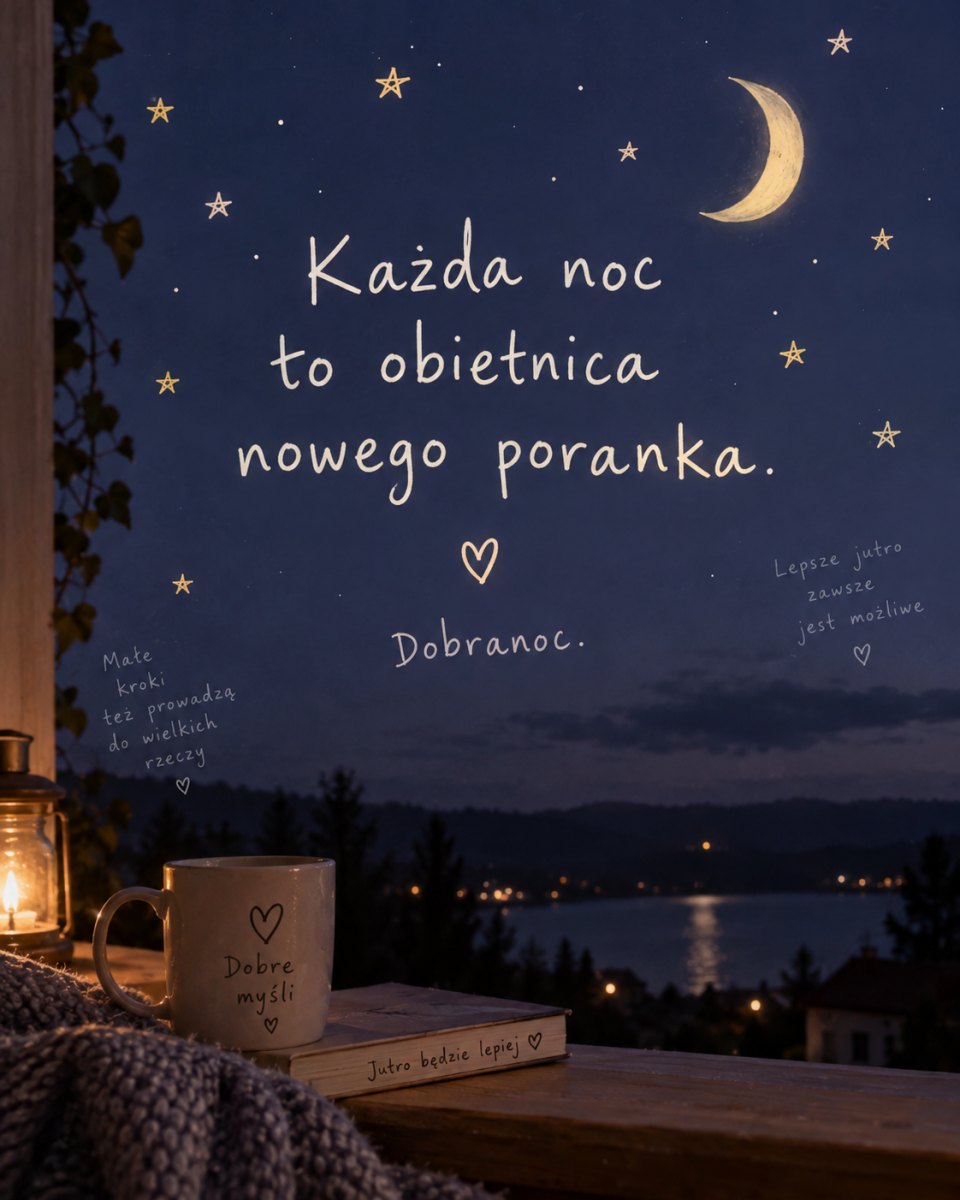 Inspirujący cytat na dobranoc