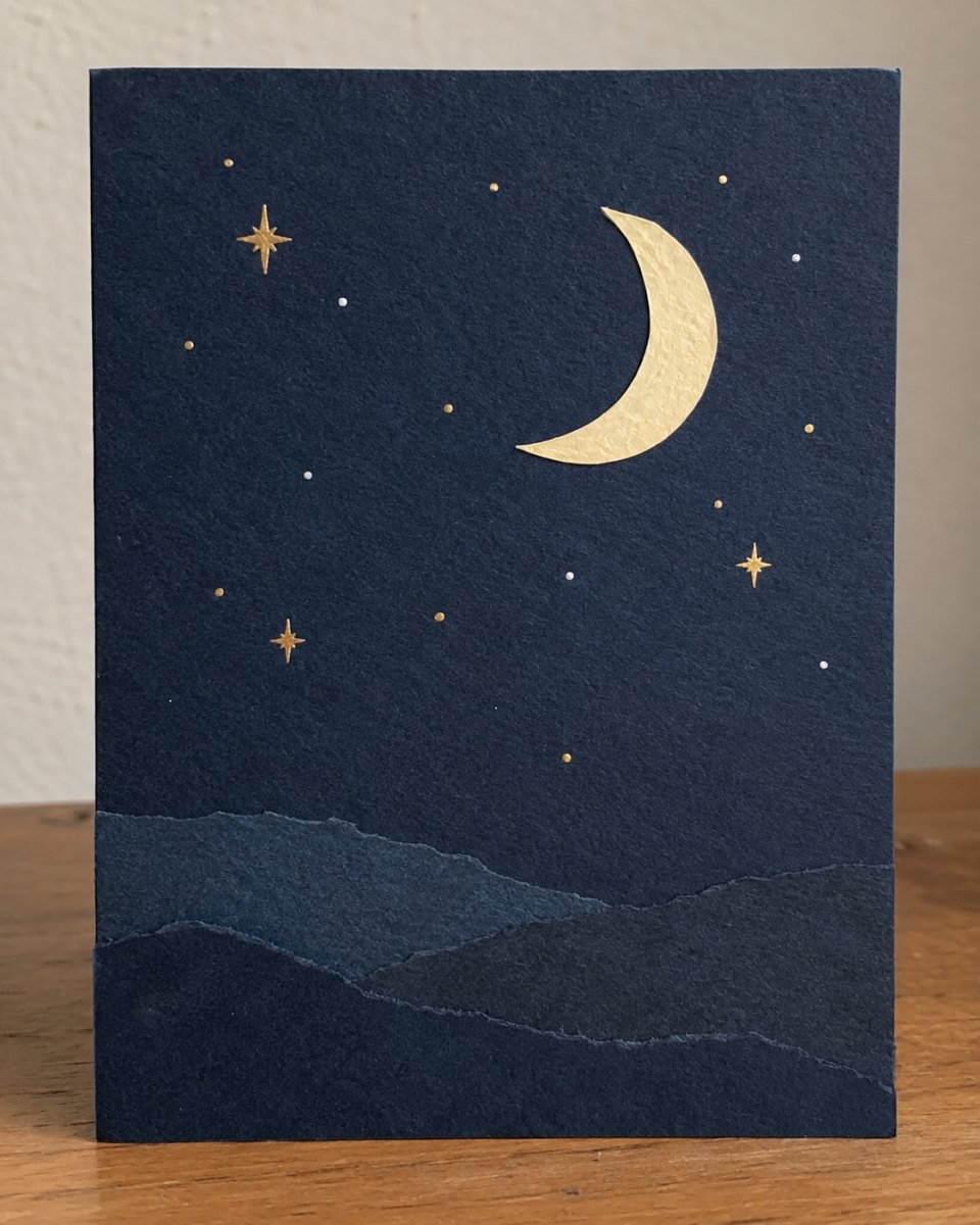 Minimalistyczna kartka nocna