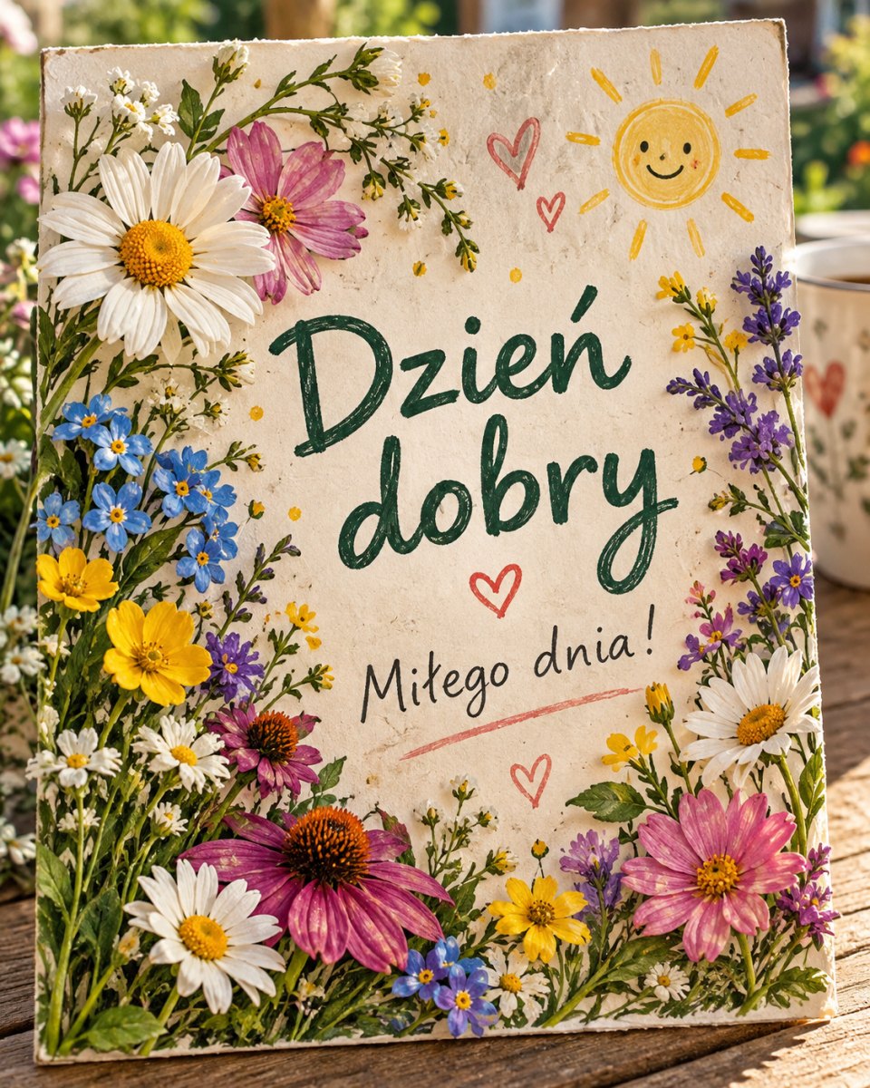 12 kartki dzień dobry z pięknymi pomysłami na poranek