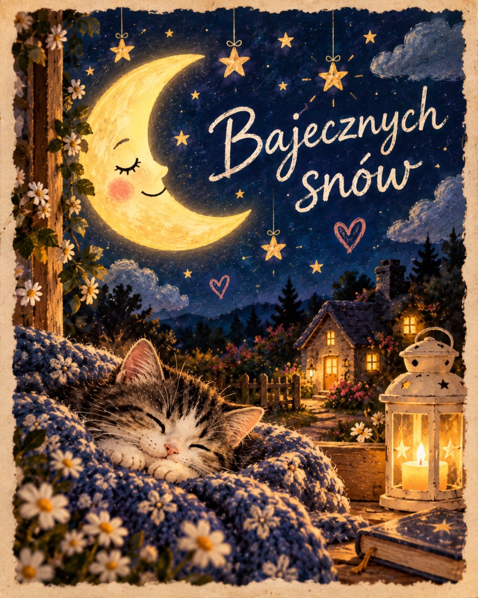 Bajkowa kartka dobranoc
