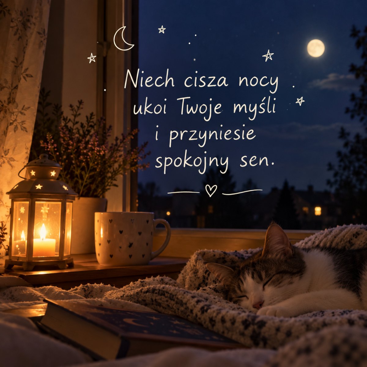 Kojący cytat na spokojną noc