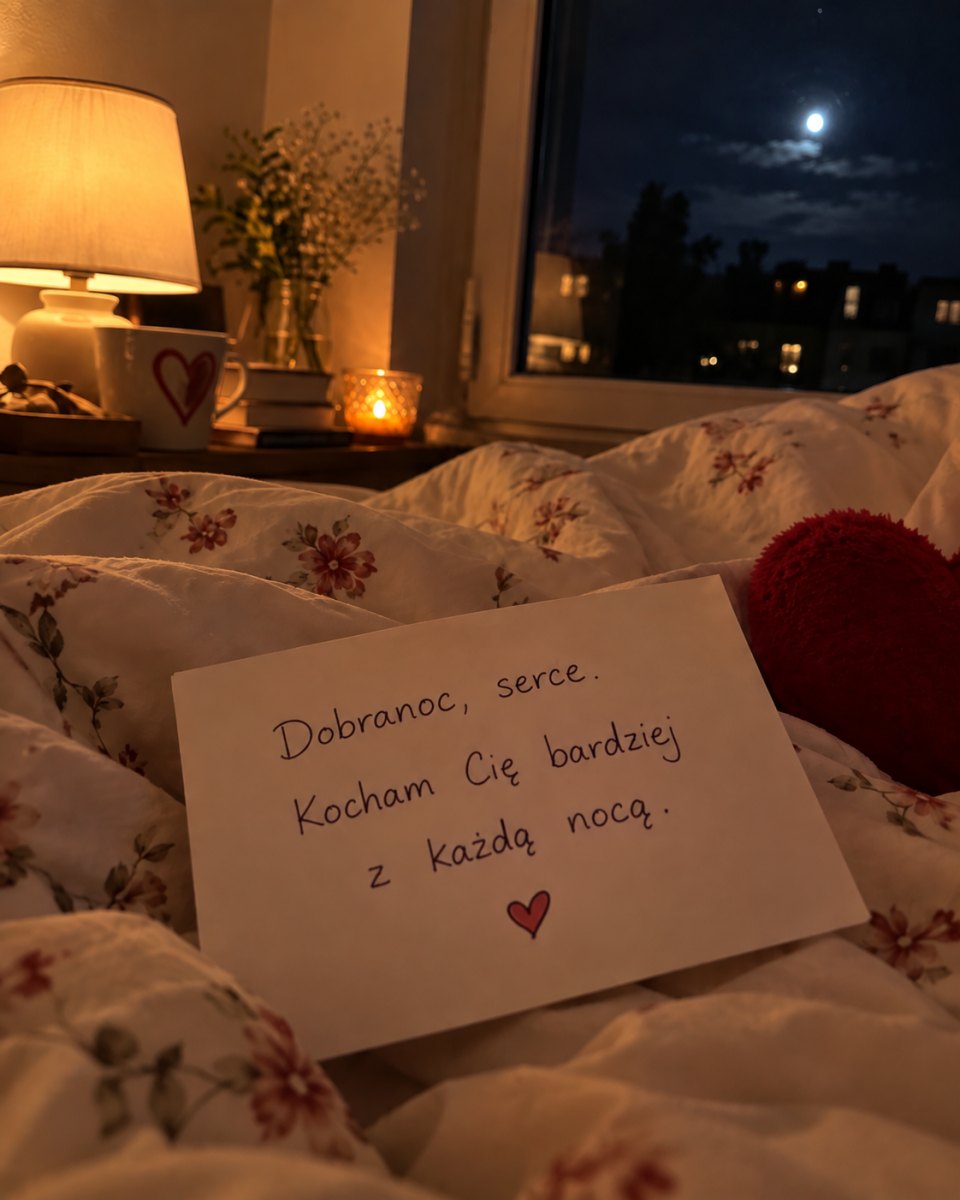 Krótki tekst miłosny na kartce