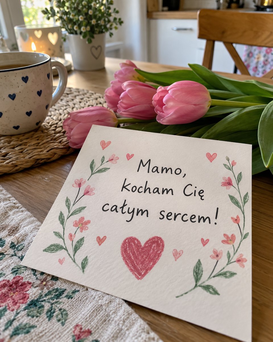 17 krótkich życzeń dla mamy, które płyną prosto z serca