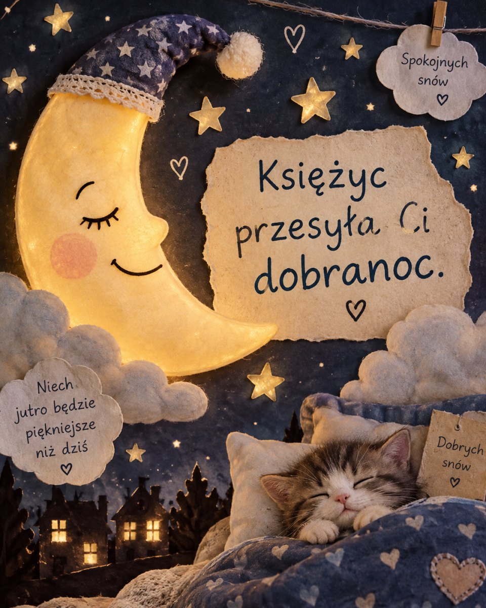 Księżycowa kartka dobranoc