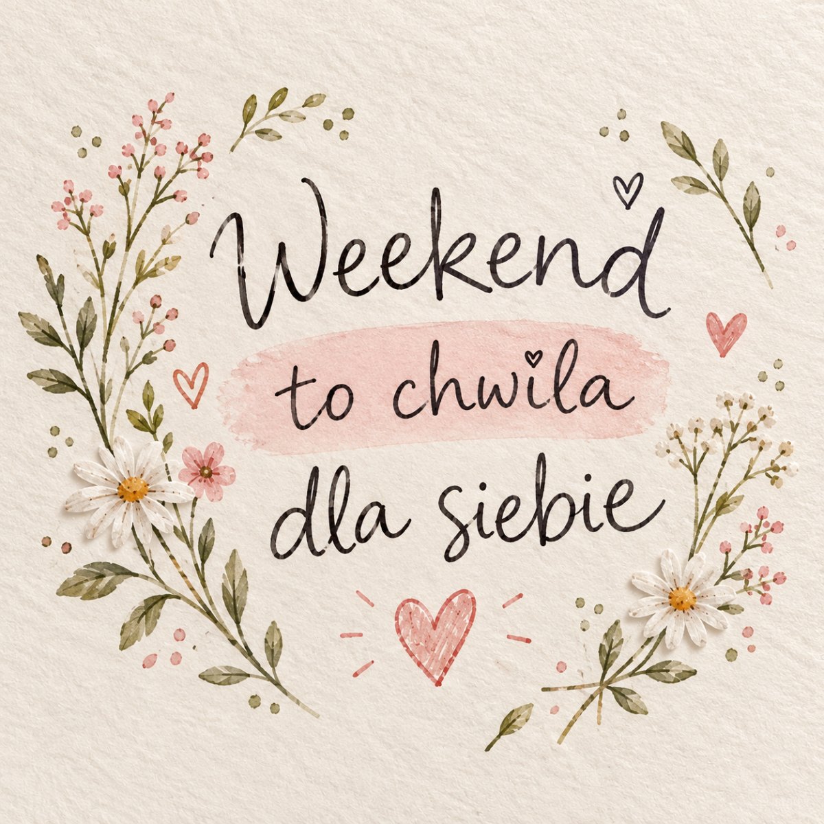Minimalistyczna grafika weekendowa