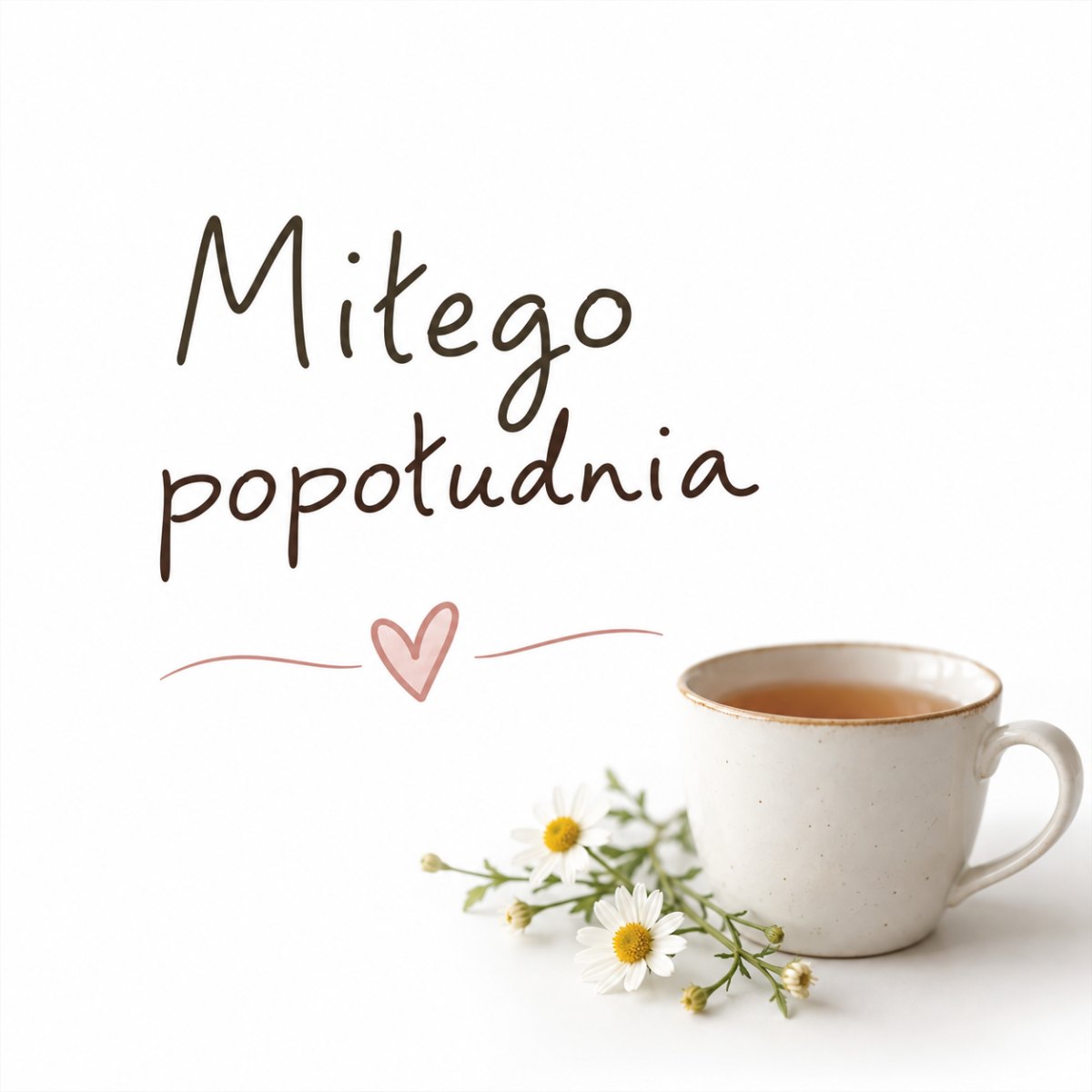 Minimalistyczna kartka z miłym pozdrowieniem