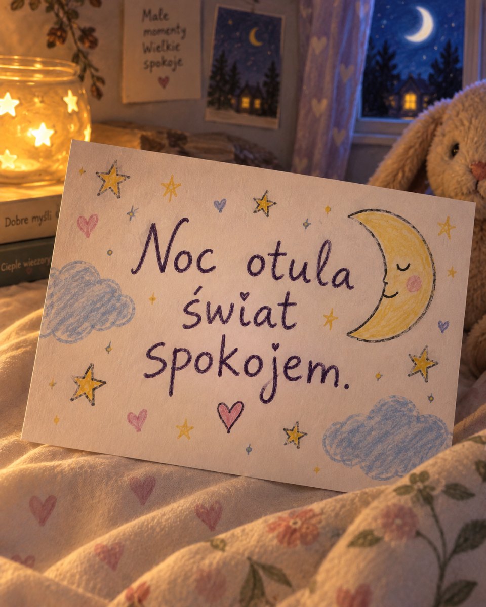 Nastrojowy cytat nocny