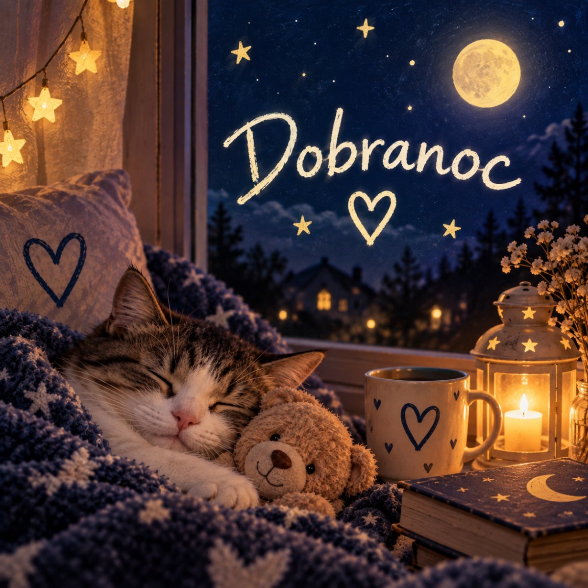 Nastrojowy obrazek dobranoc