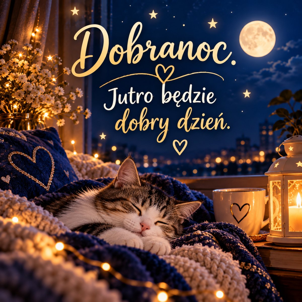 Nowoczesny obraz dobranocny