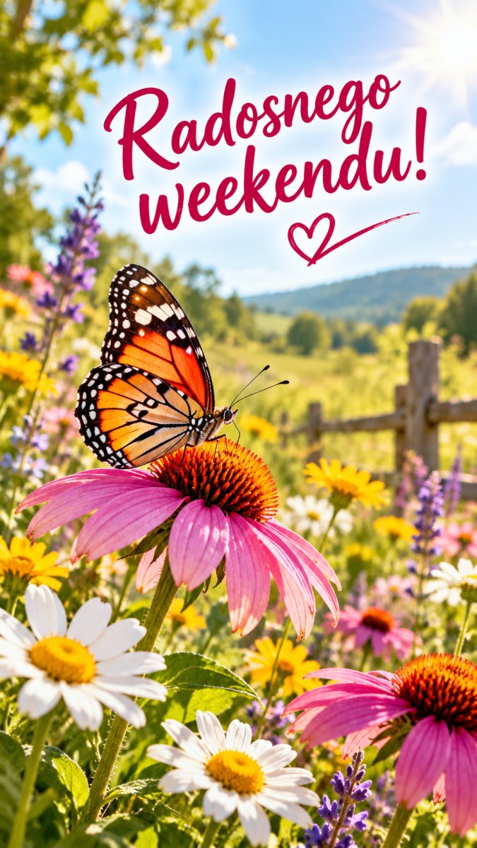 Kubek herbaty z kwiatowym wzorem i stokrotkami na weekend