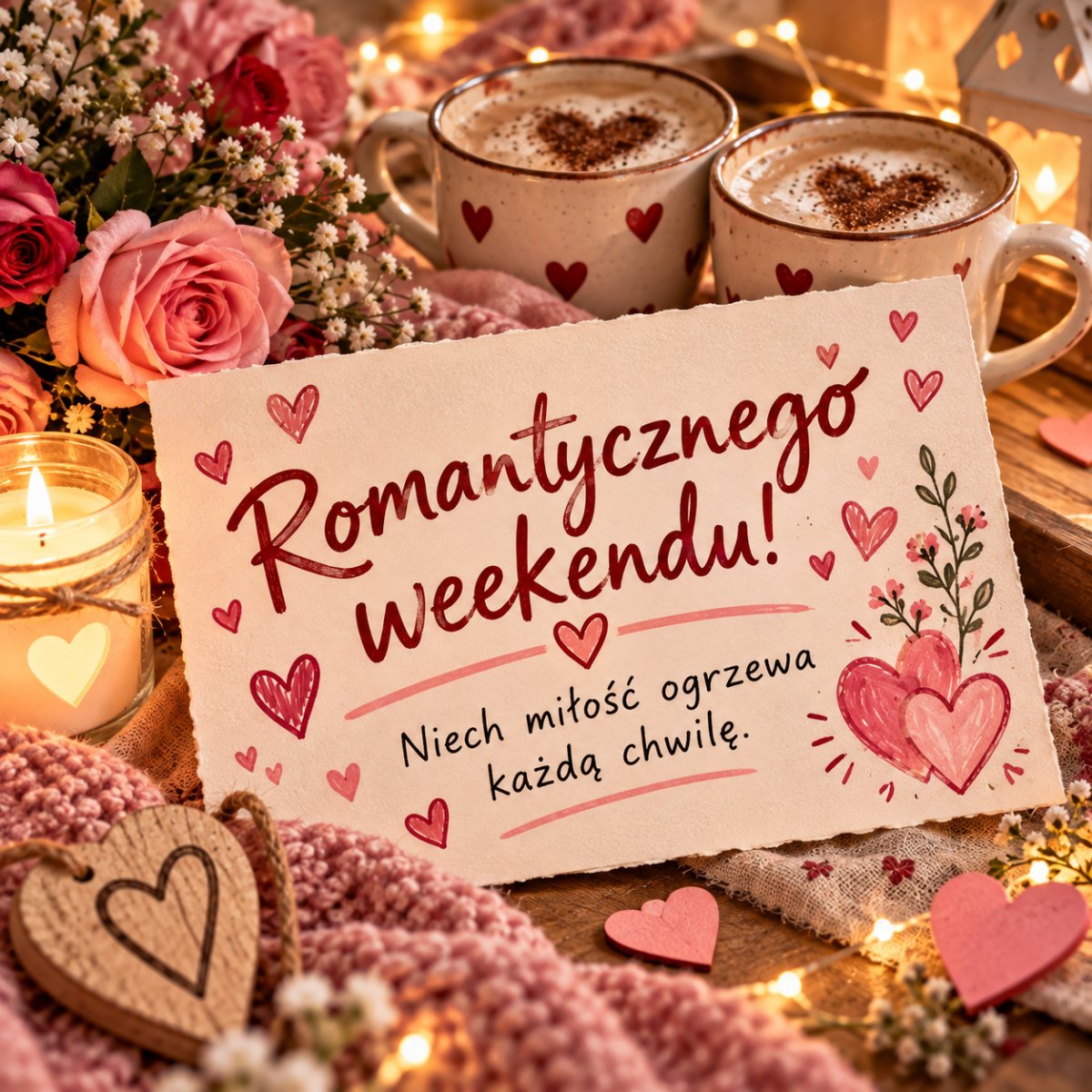 Romantyczny weekendowy obrazek