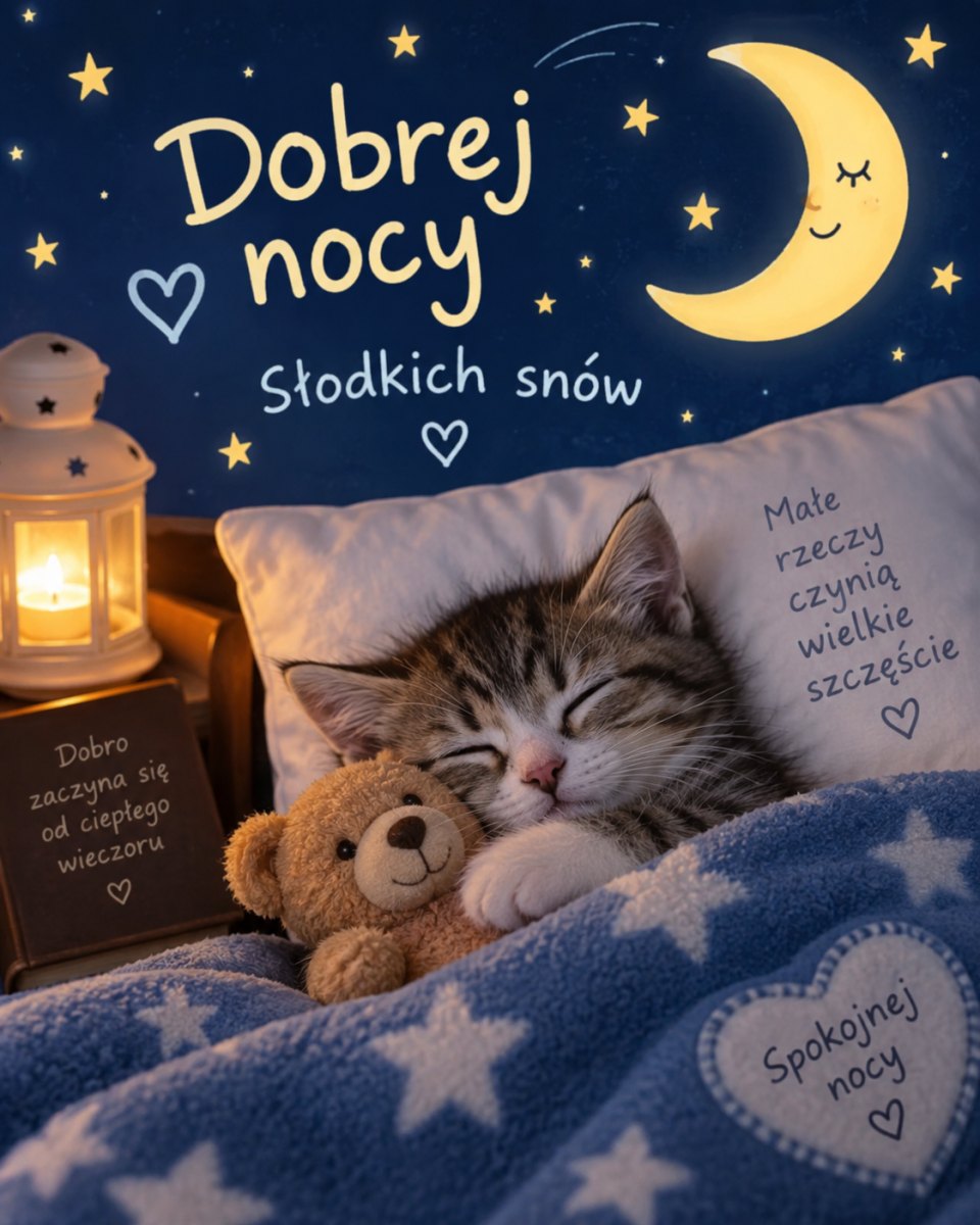 Obrazek z życzeniem dobrej nocy