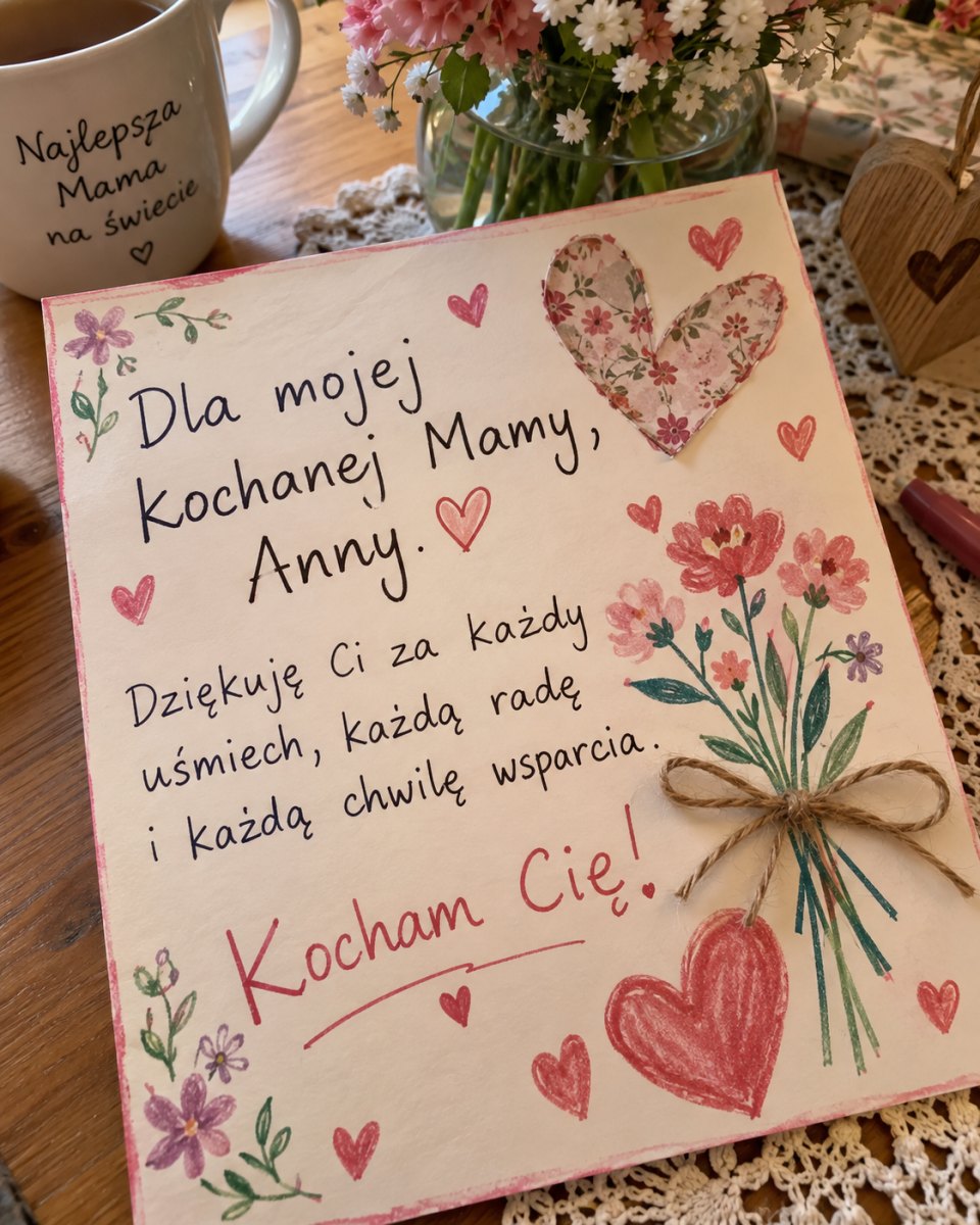 Osobista dedykacja dla mamy