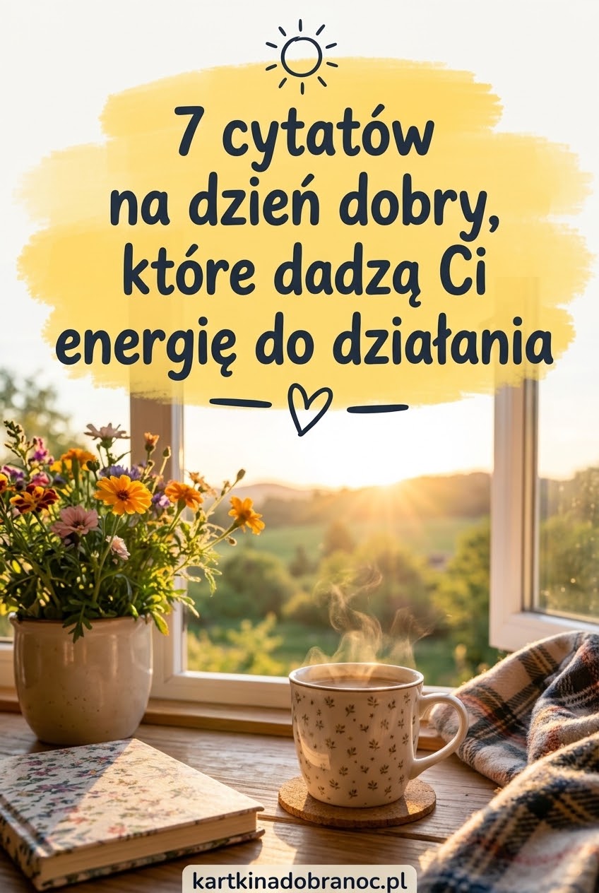 7 cytatów na dzień dobry, które dadzą Ci energię do działania