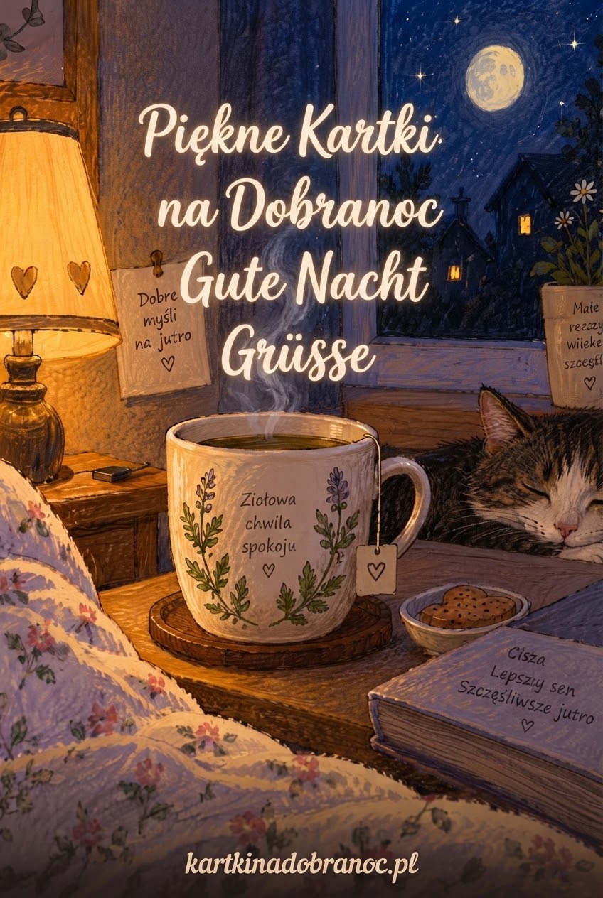 Piękne Kartki na Dobranoc Gute Nacht Grüsse