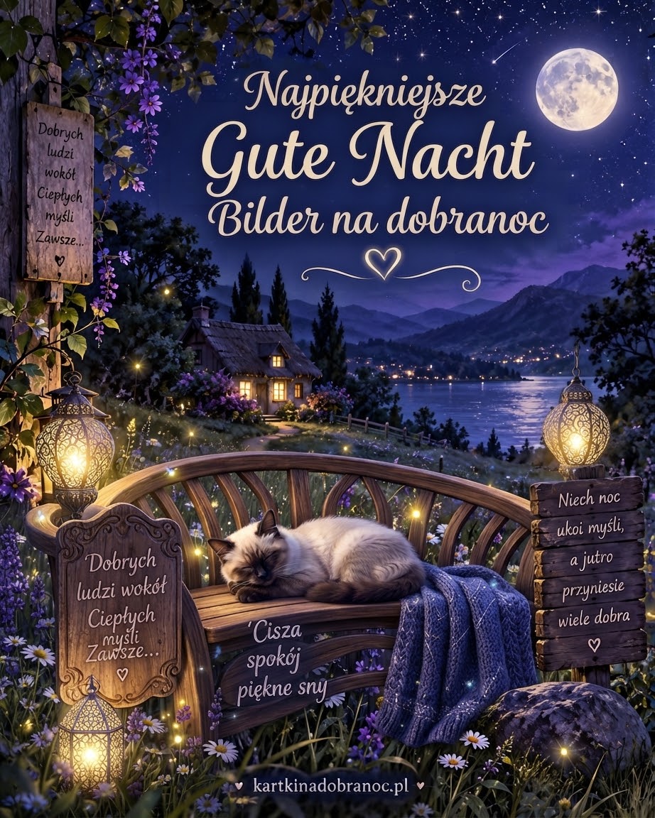 Najpiękniejsze Gute Nacht Bilder na dobranoc