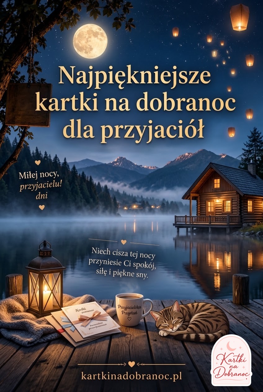 Najpiękniejsze kartki na dobranoc dla przyjaciół