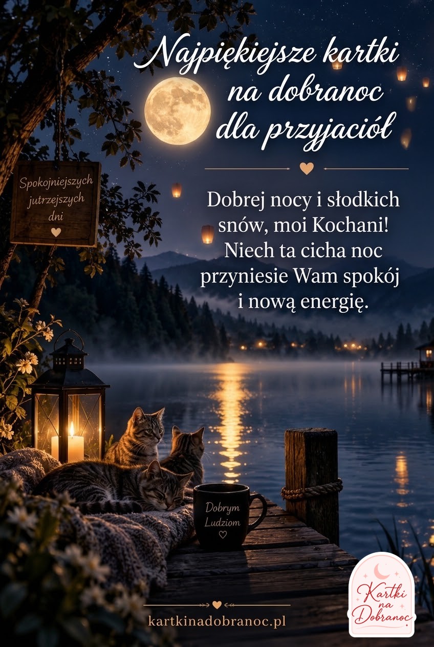 Najpiękniejsze kartki na dobranoc dla przyjaciół