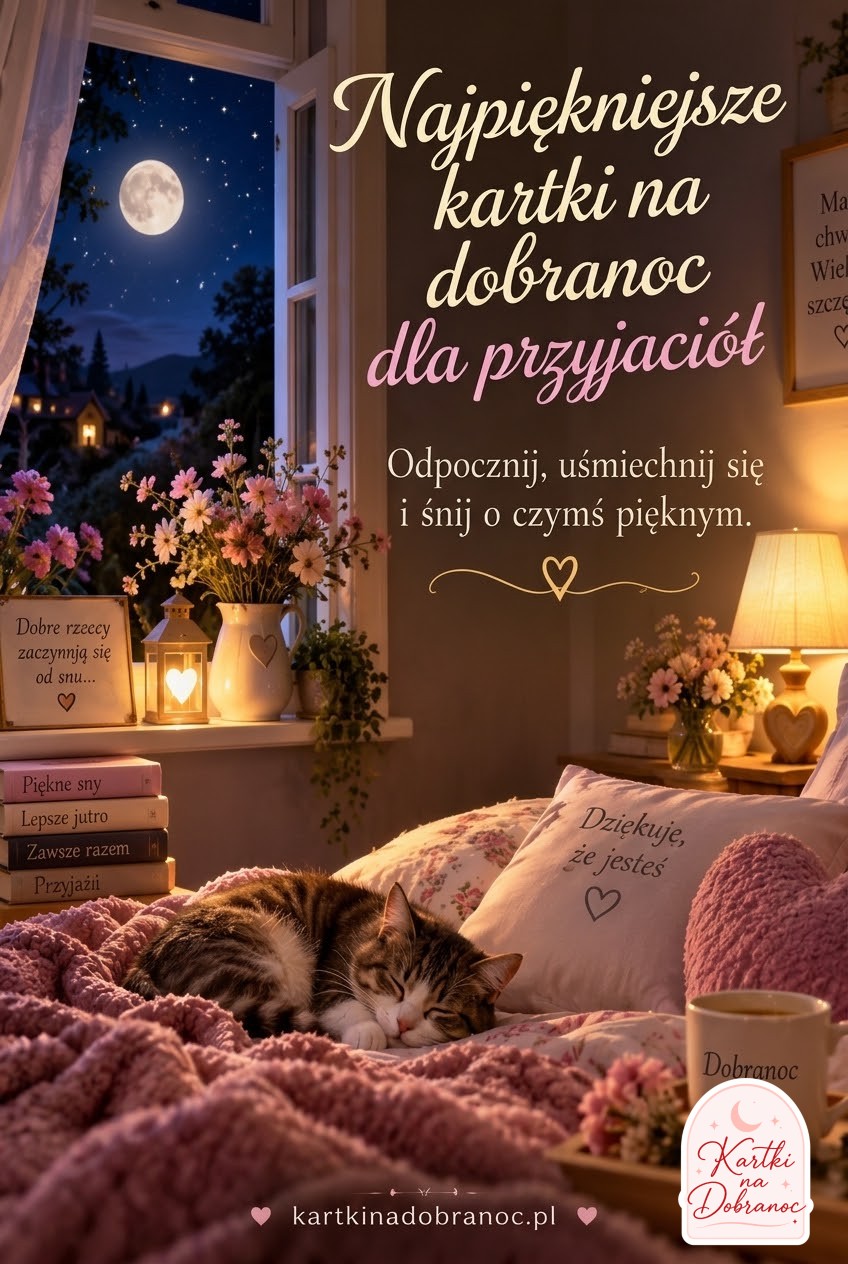 Najpiękniejsze kartki na dobranoc dla przyjaciół
