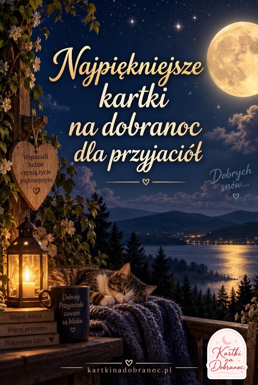 Najpiękniejsze kartki na dobranoc dla przyjaciół