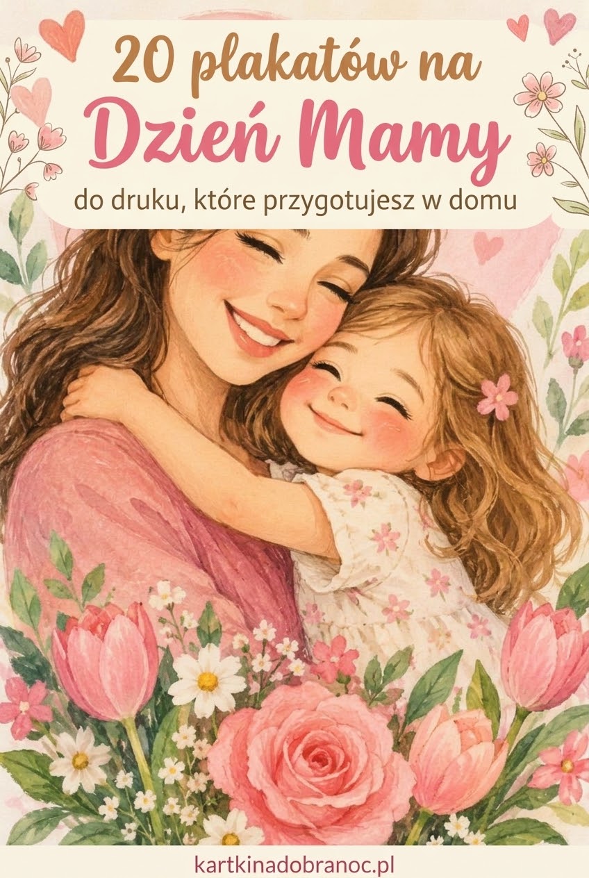 20 plakatów na Dzień Mamy do druku, które przygotujesz w domu