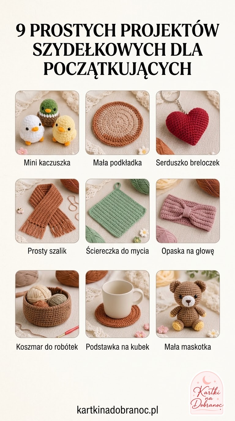 9 Prostych Projektów Szydełkowych Dla Początkujących