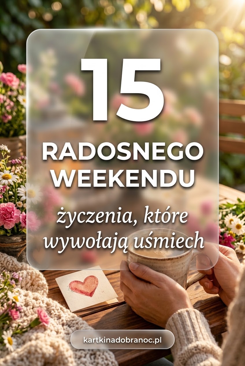 15 radosnego weekendu życzenia które wywołają uśmiech