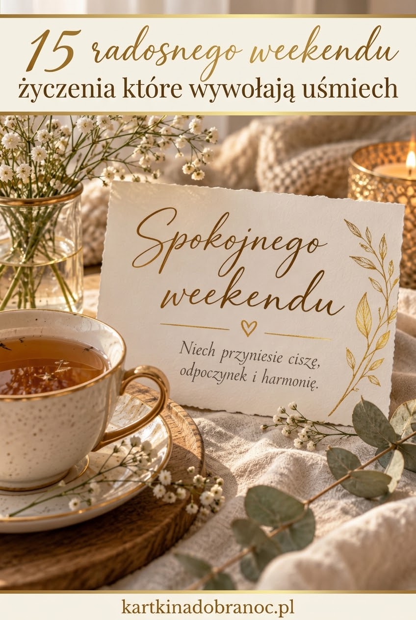 15 radosnego weekendu życzenia które wywołają uśmiech