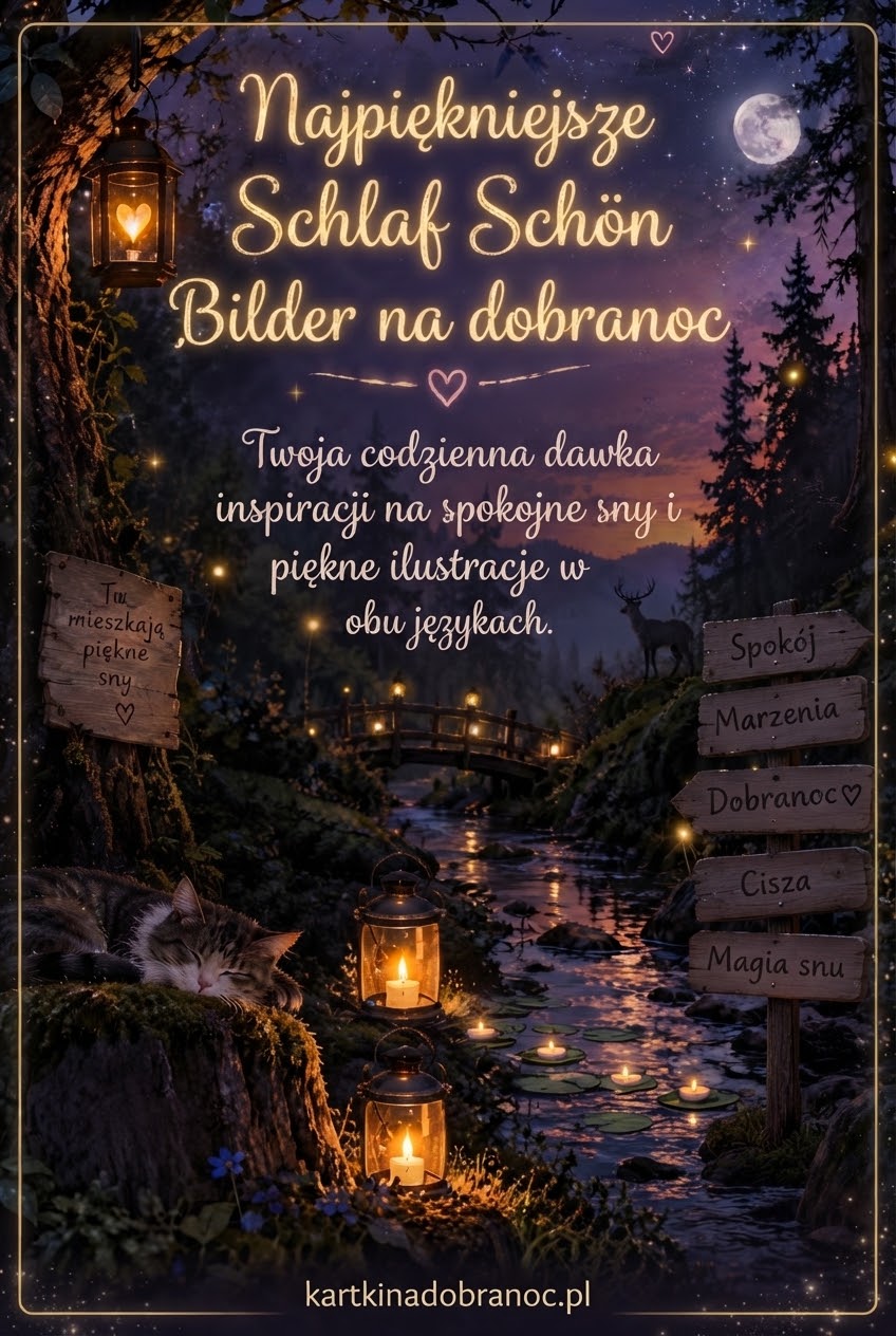 Najpiękniejsze Schlaf Schön Bilder na dobranoc
