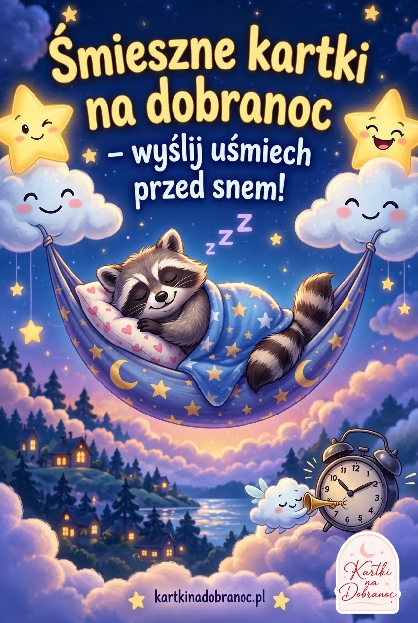 Śmieszne kartki na dobranoc – wyślij uśmiech przed snem!