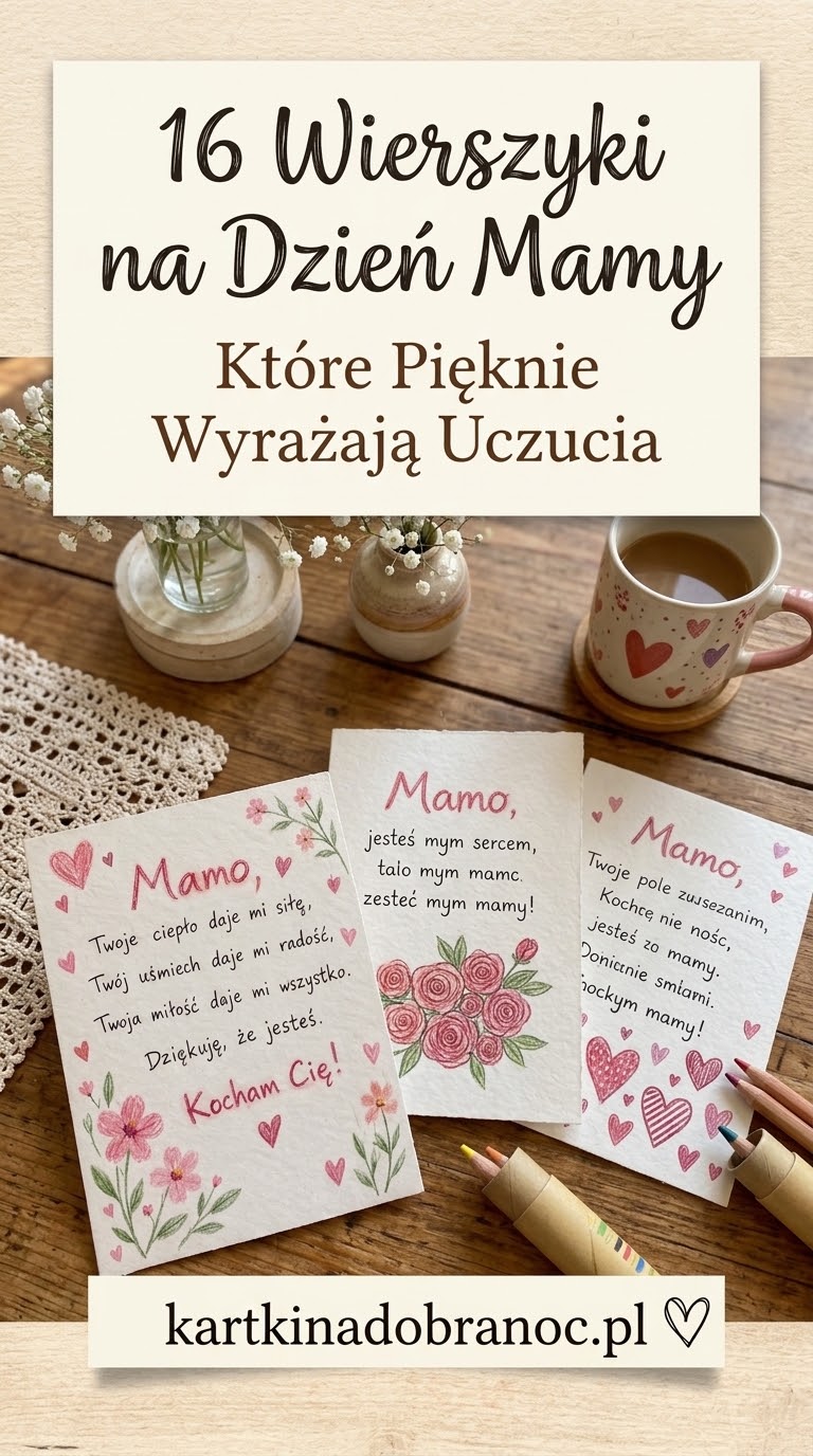 16 wierszyki na Dzień Mamy które pięknie wyrażają uczucia