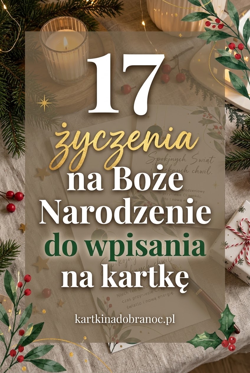 17 życzenia na Boże Narodzenie do wpisania na kartkę