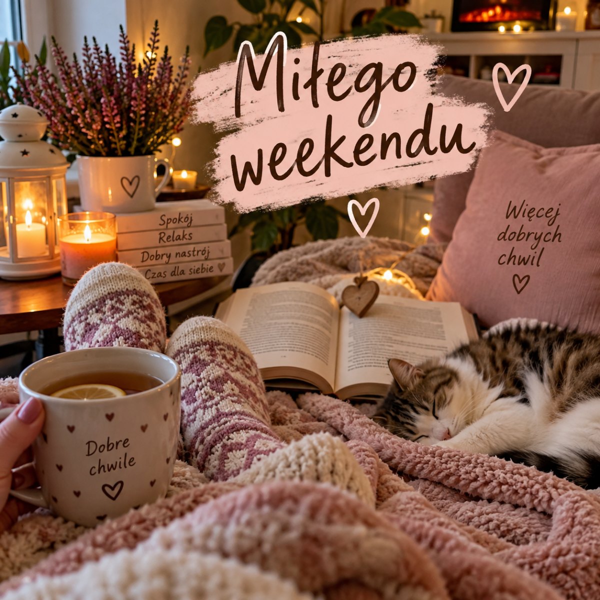 Przytulny kadr weekendowy
