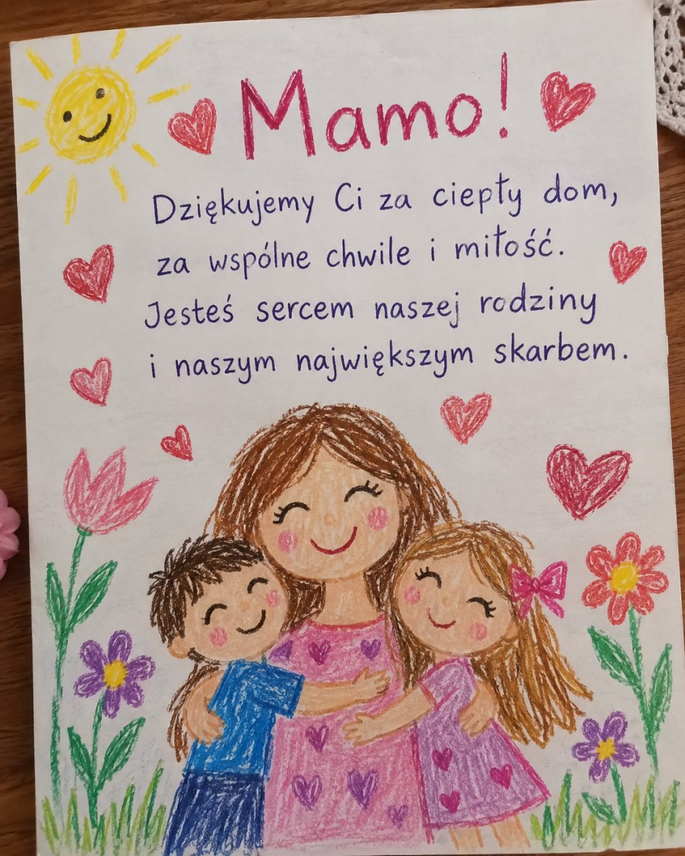 Rodzinny wierszyk dla mamy