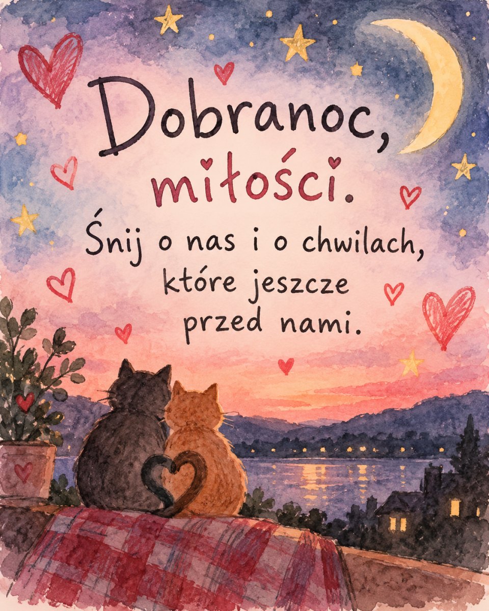 Romantyczna grafika z napisem