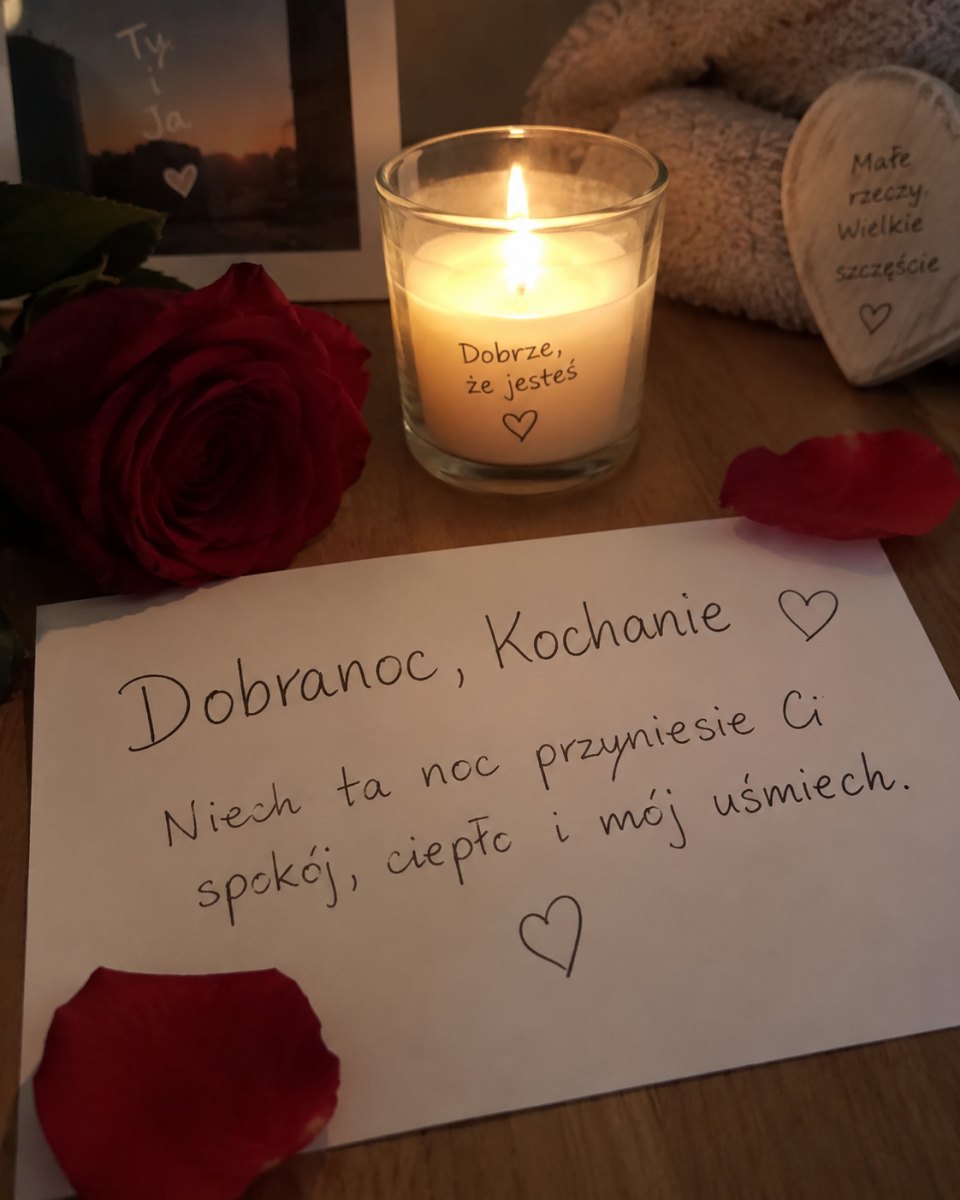 Wiadomość wieczorna dla bliskiej osoby