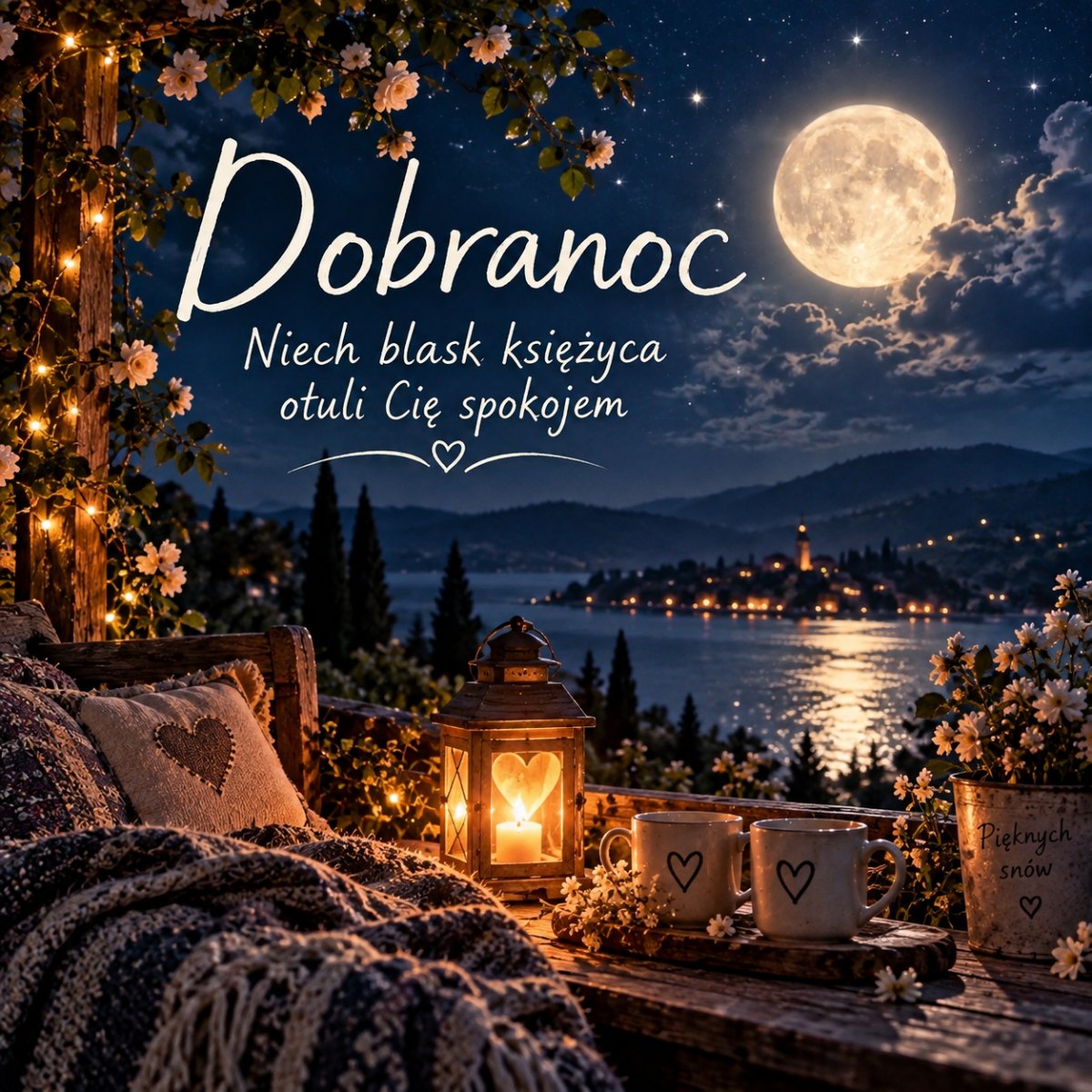 Romantyczny blask księżyca